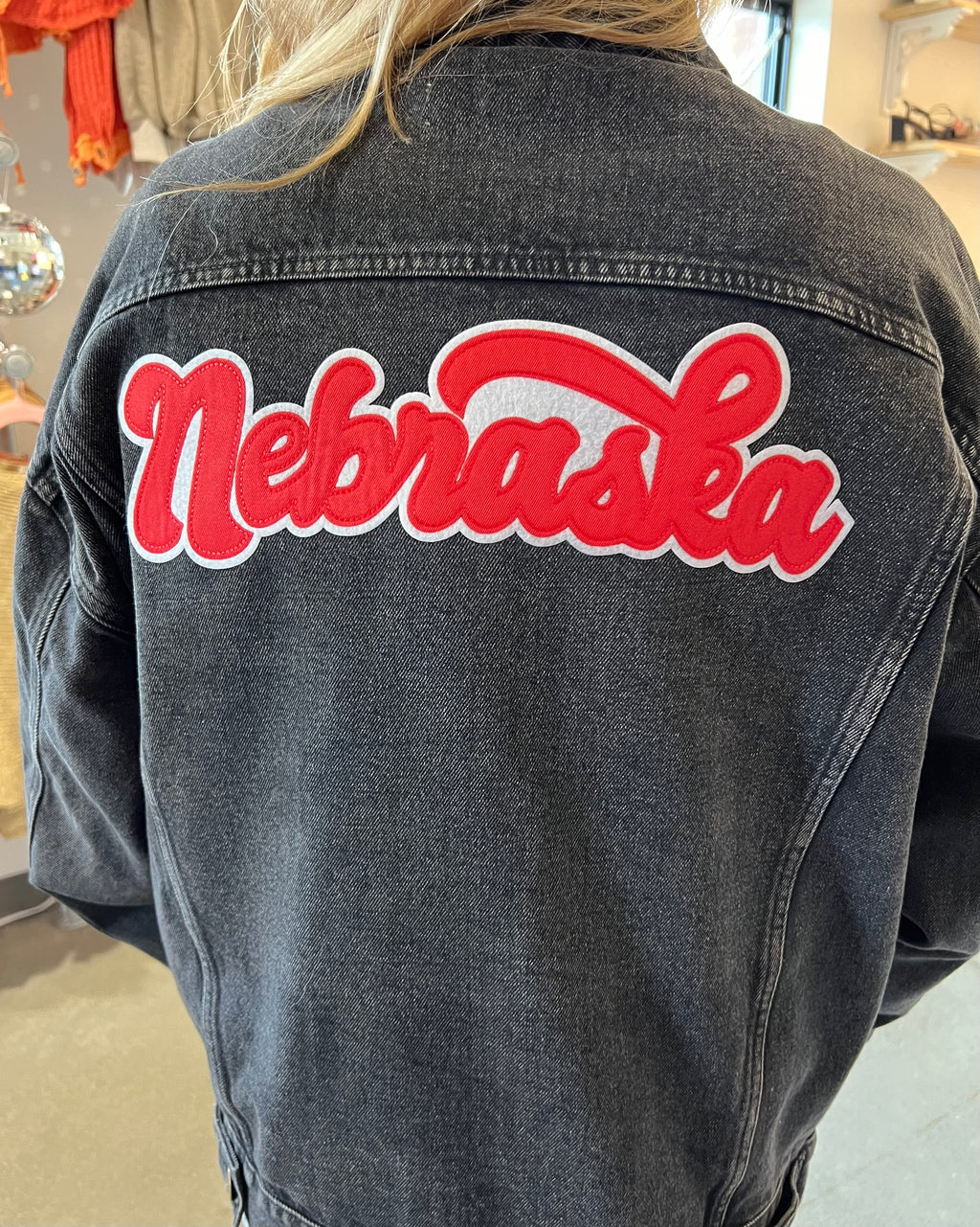 Nebraska Black Denim Jacket