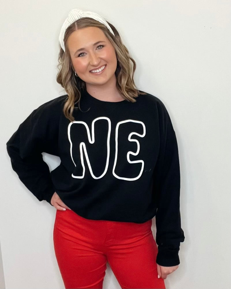 NE Bubble Letters Sweatshirt