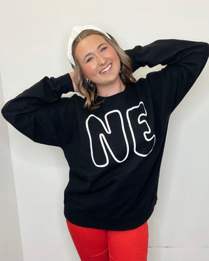 NE Bubble Letters Sweatshirt