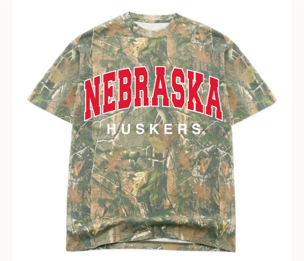 Nebraska Huskers Camo Tee