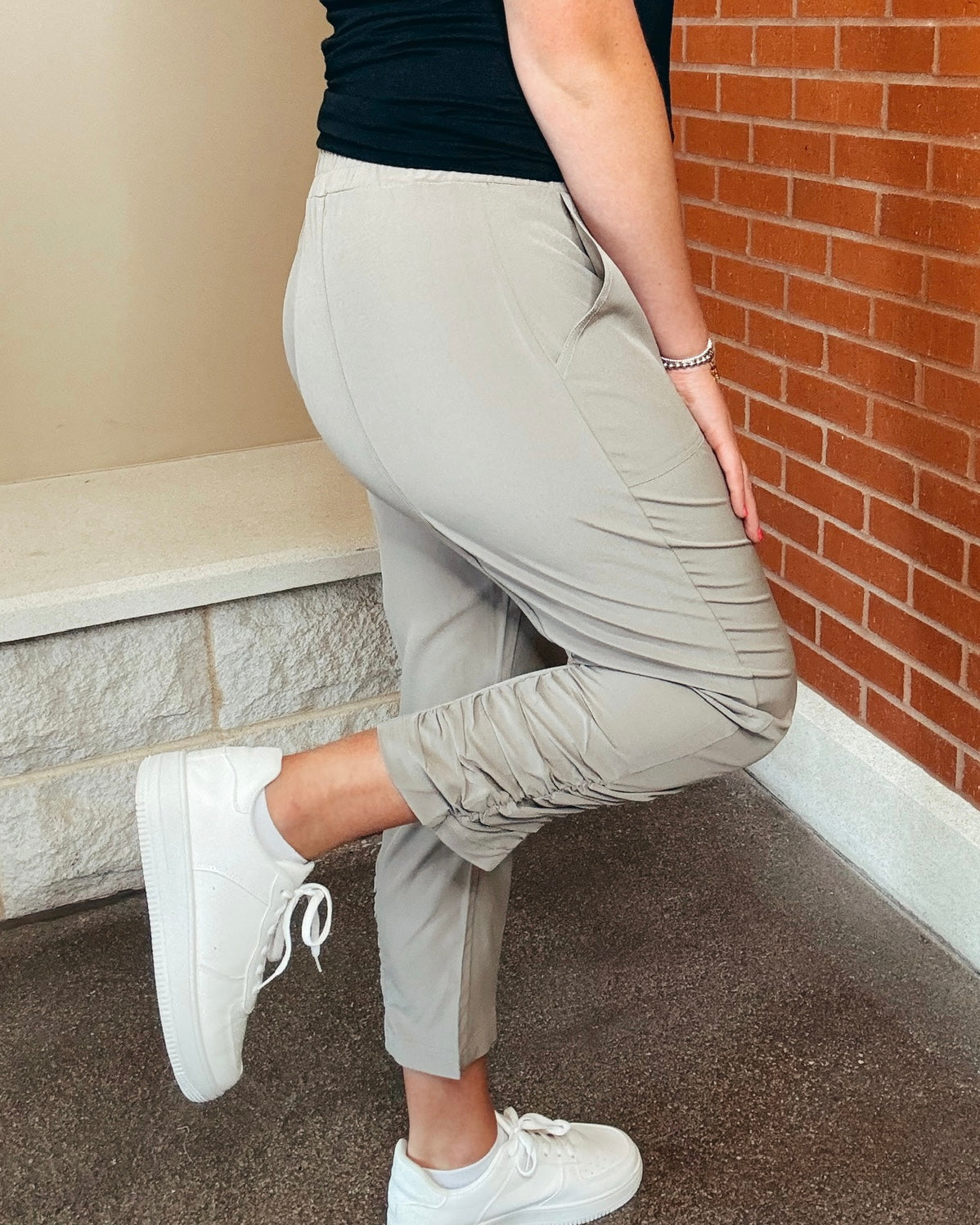 Ruched Ankle Jogger