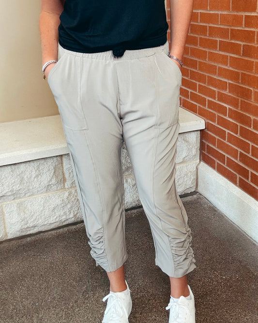 Ruched Ankle Jogger