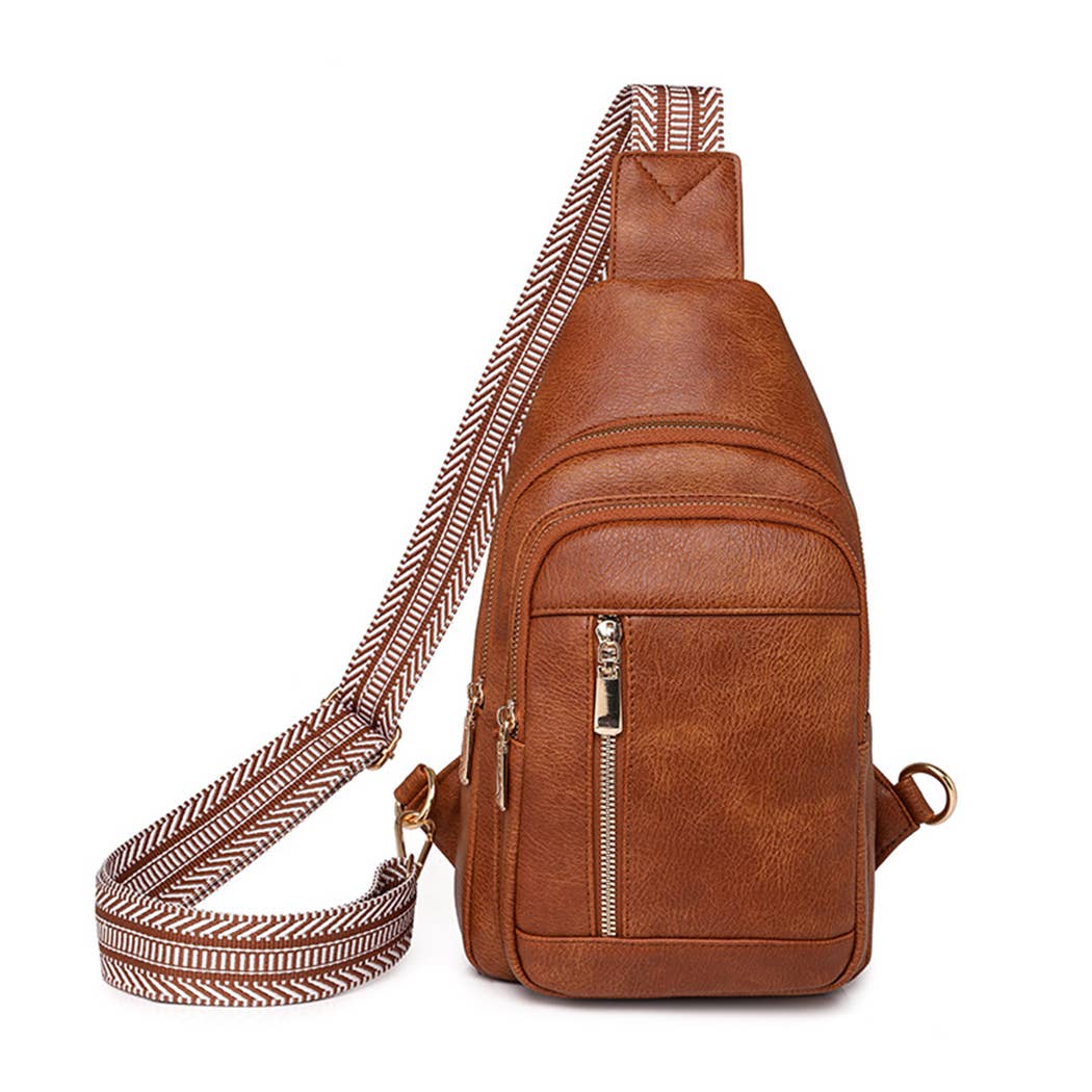 Vegan Leather Crossbody Bag