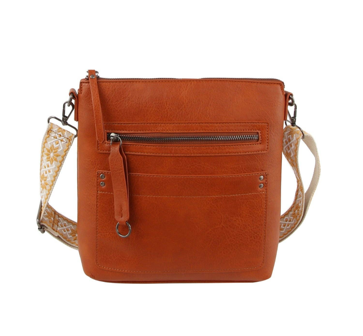 Guitar Strap Zip Crossbody Bag