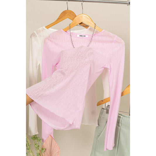 Ribbed Long Sleeve Top