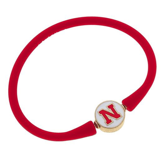 Nebraska Cornhuskers Enamel Silicone Bracelet
