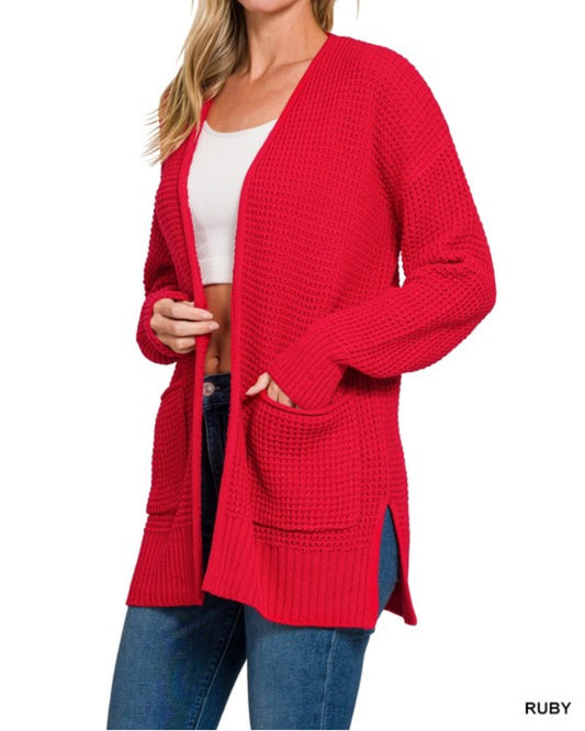 Gameday Waffle Cardigan