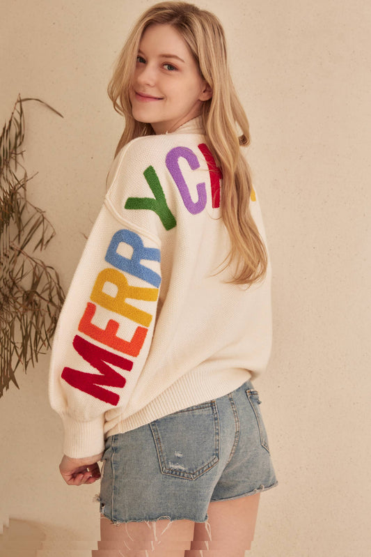 OVERSIZE Christmas Sweater with Lettering