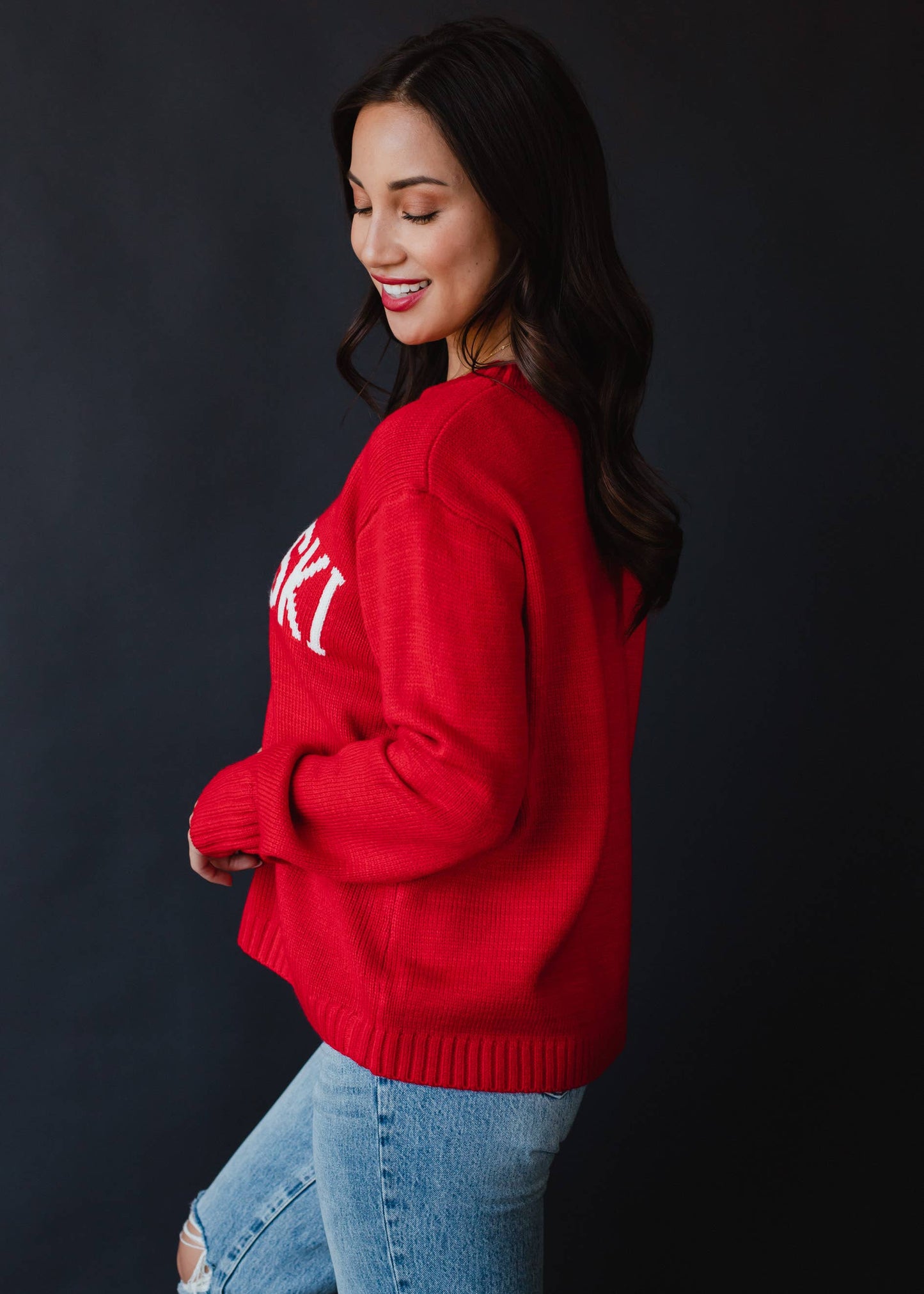 Red Apres Ski Sweater