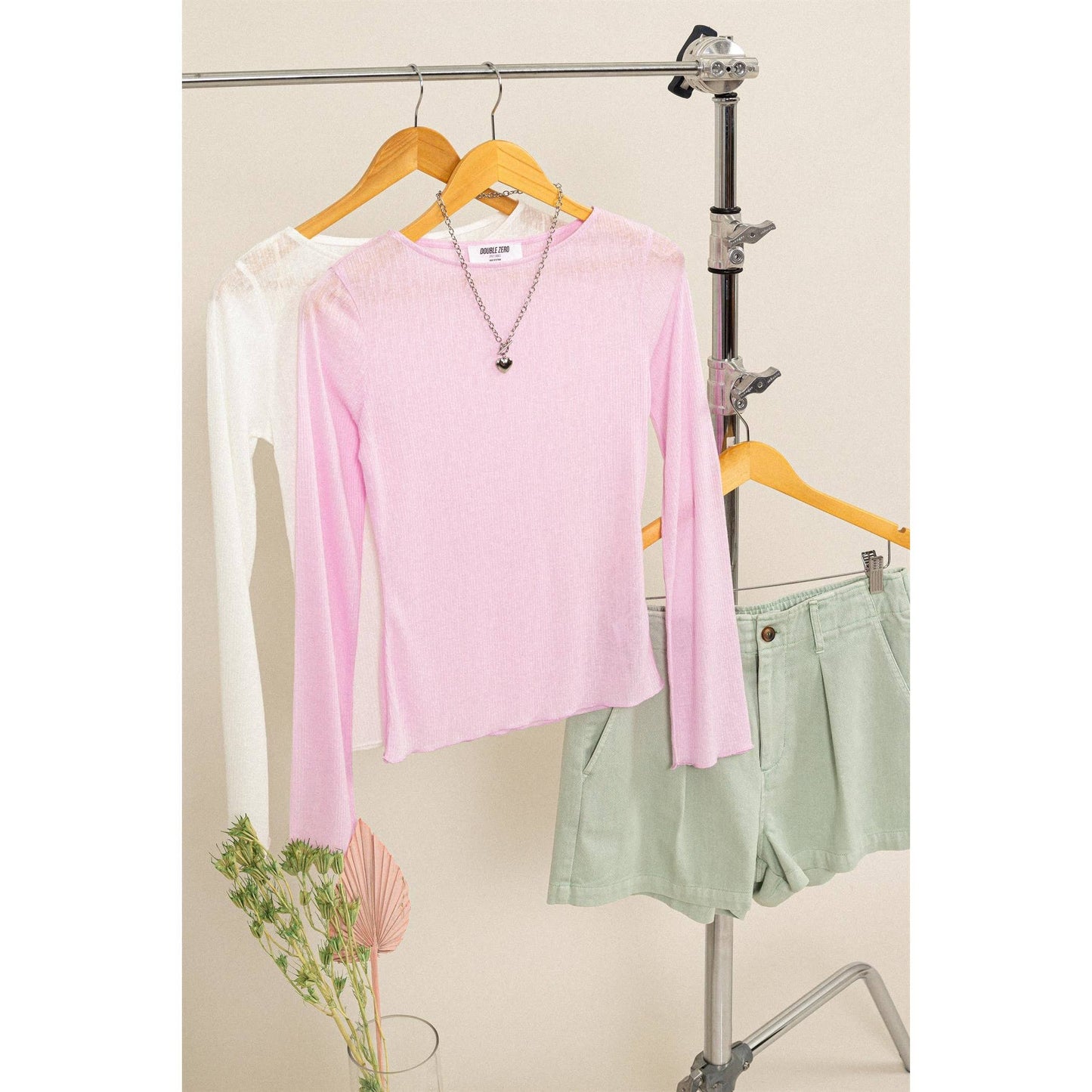 Ribbed Long Sleeve Top