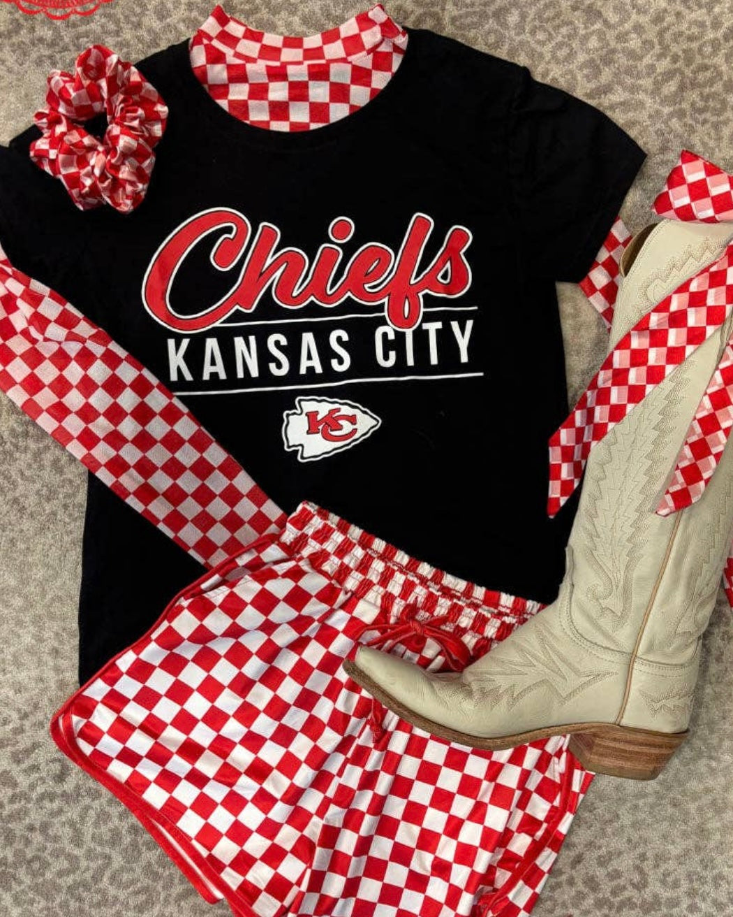 Pep Rally Mesh Top-Red