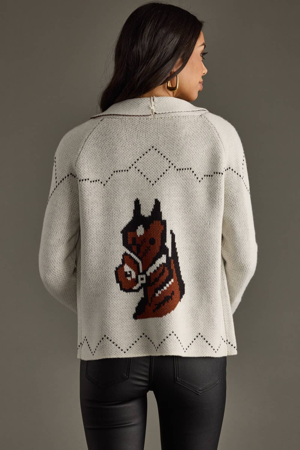Ivory Horse Cardigan