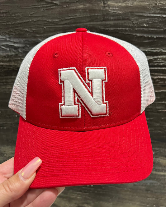 Red Nebraska Ballcap