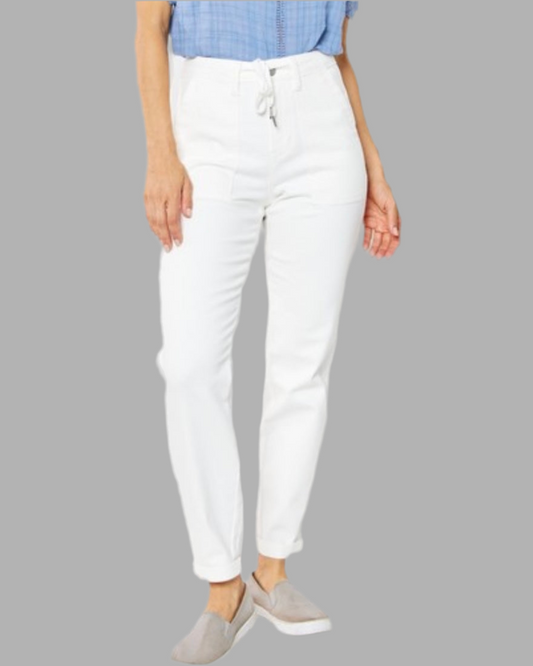 HW WhiteJudy Blue Denim Joggers