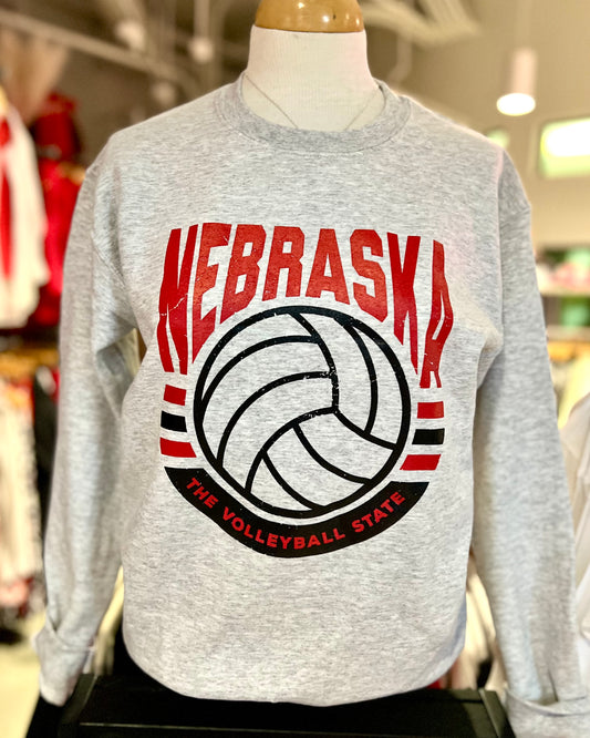 Nebraska Volleyball State Sweatshirt