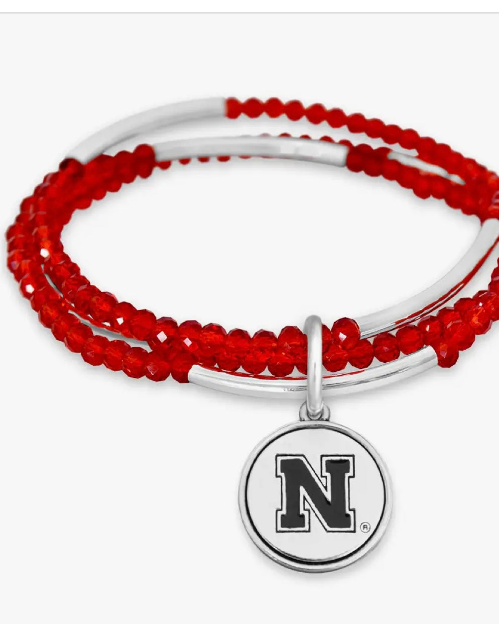 NE Cornhusker Red Chloe Spirit Bracelet