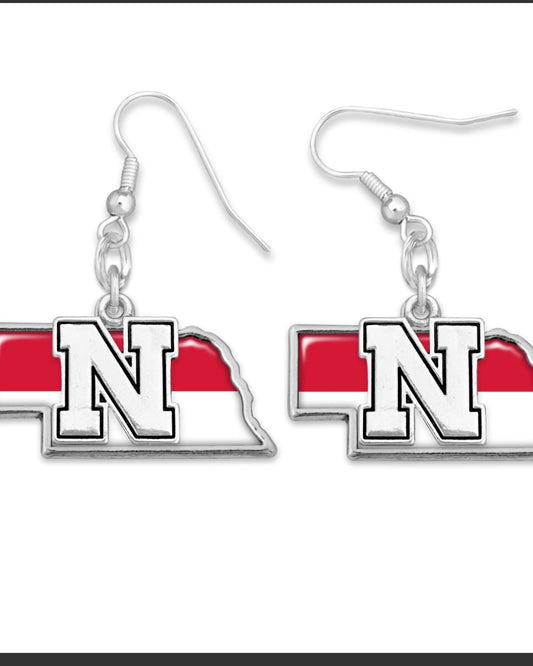 NE Cornhusker Tara Earring