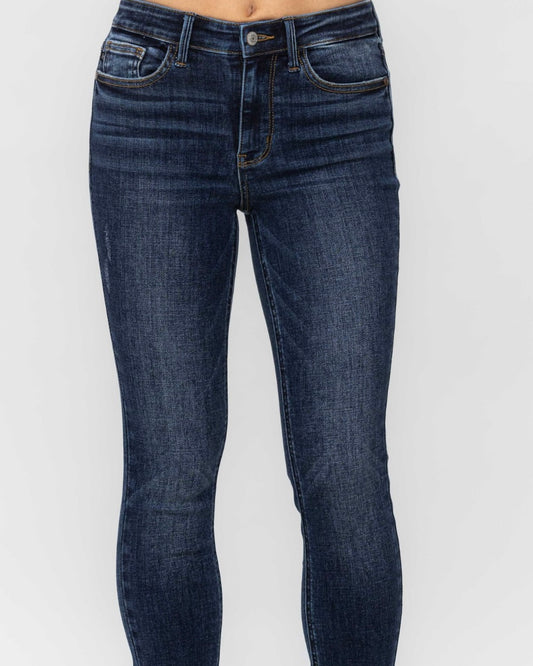 MidRise Vintage Raw Hem Skinny