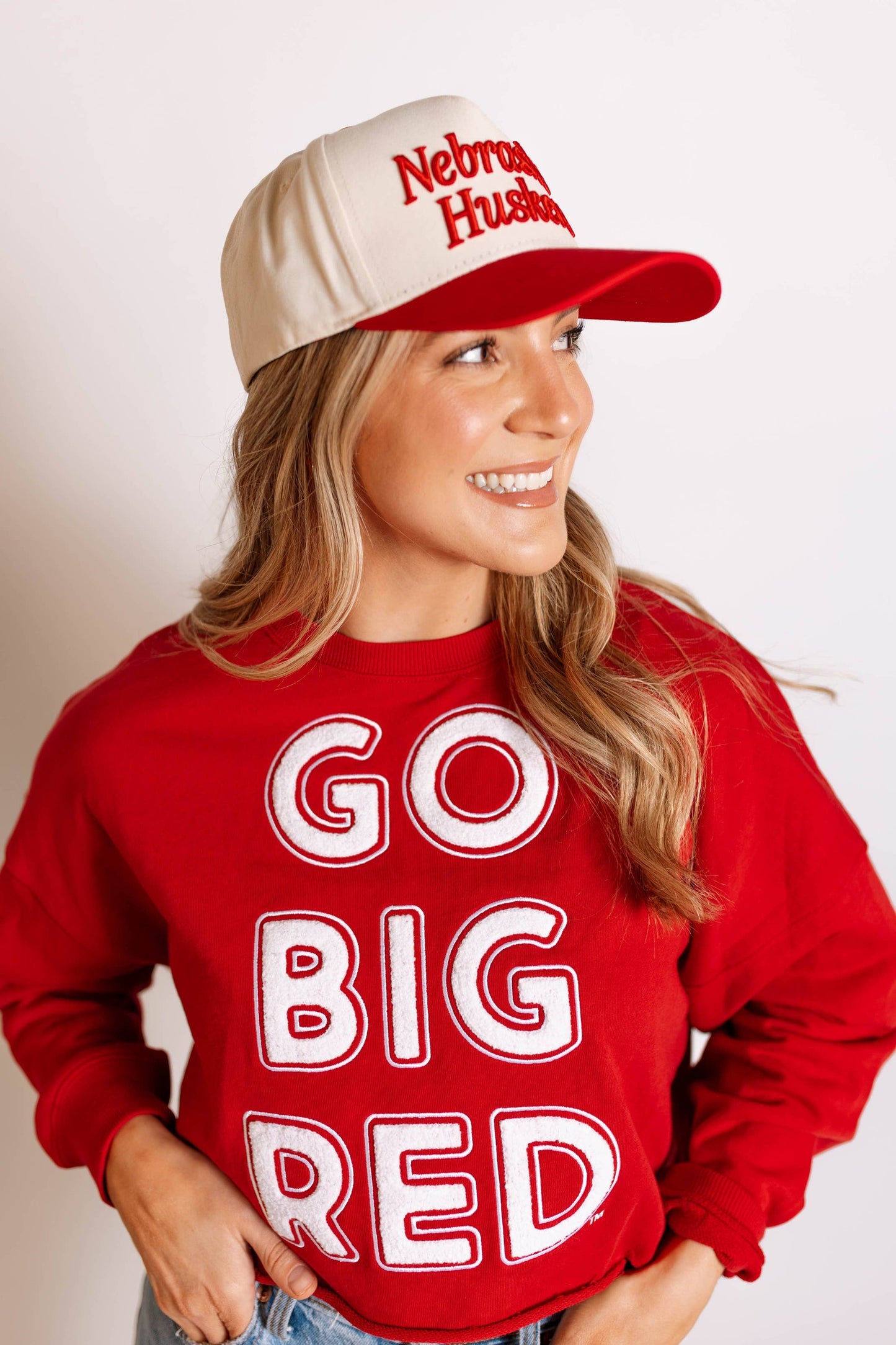 Nebraska 3D Script Canvas Trucker Hat
