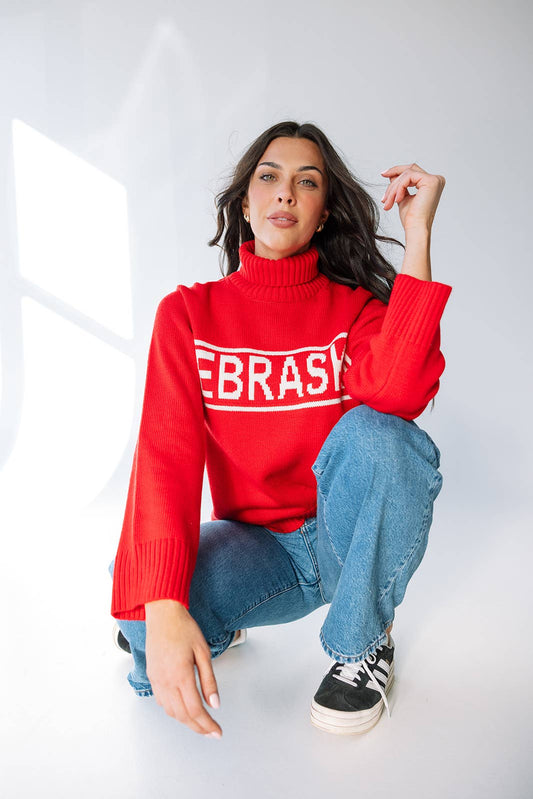 Nebraska Railway Sweater Rolled Turtleneck