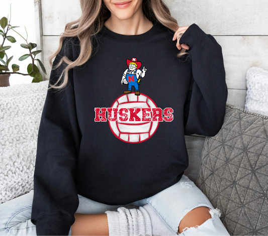 Nebraska Volleyball Mascot Crewneck