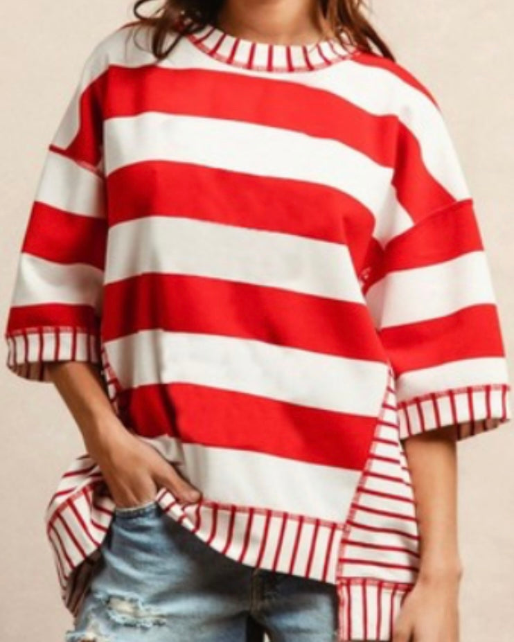 Stripe Mix and Match Top