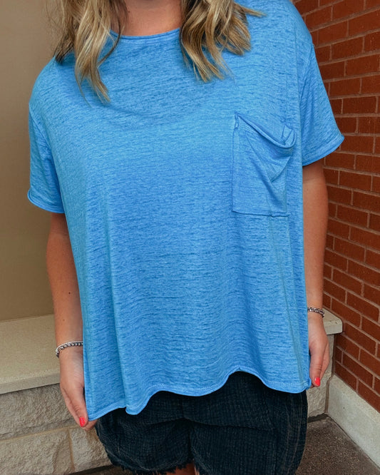 Oversized Washed Burnout Tee