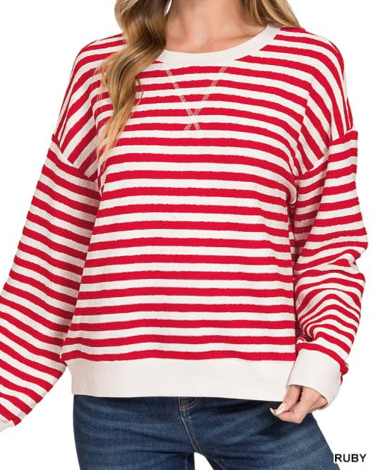Gameday Striped Pullover