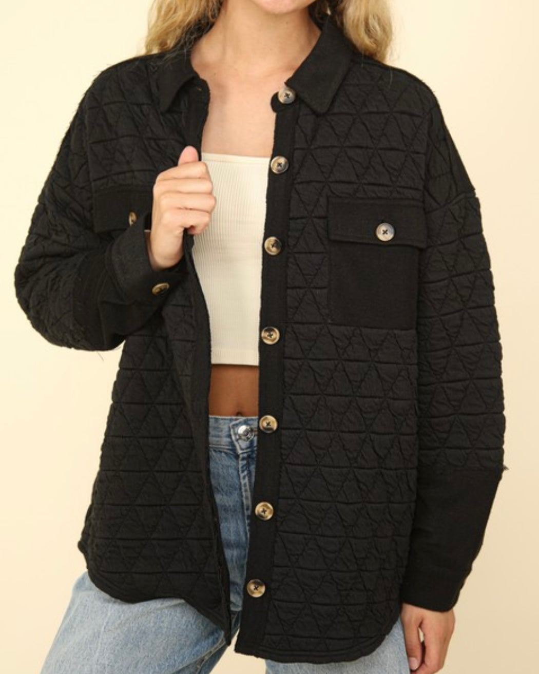 Quilted Oversized Shacket