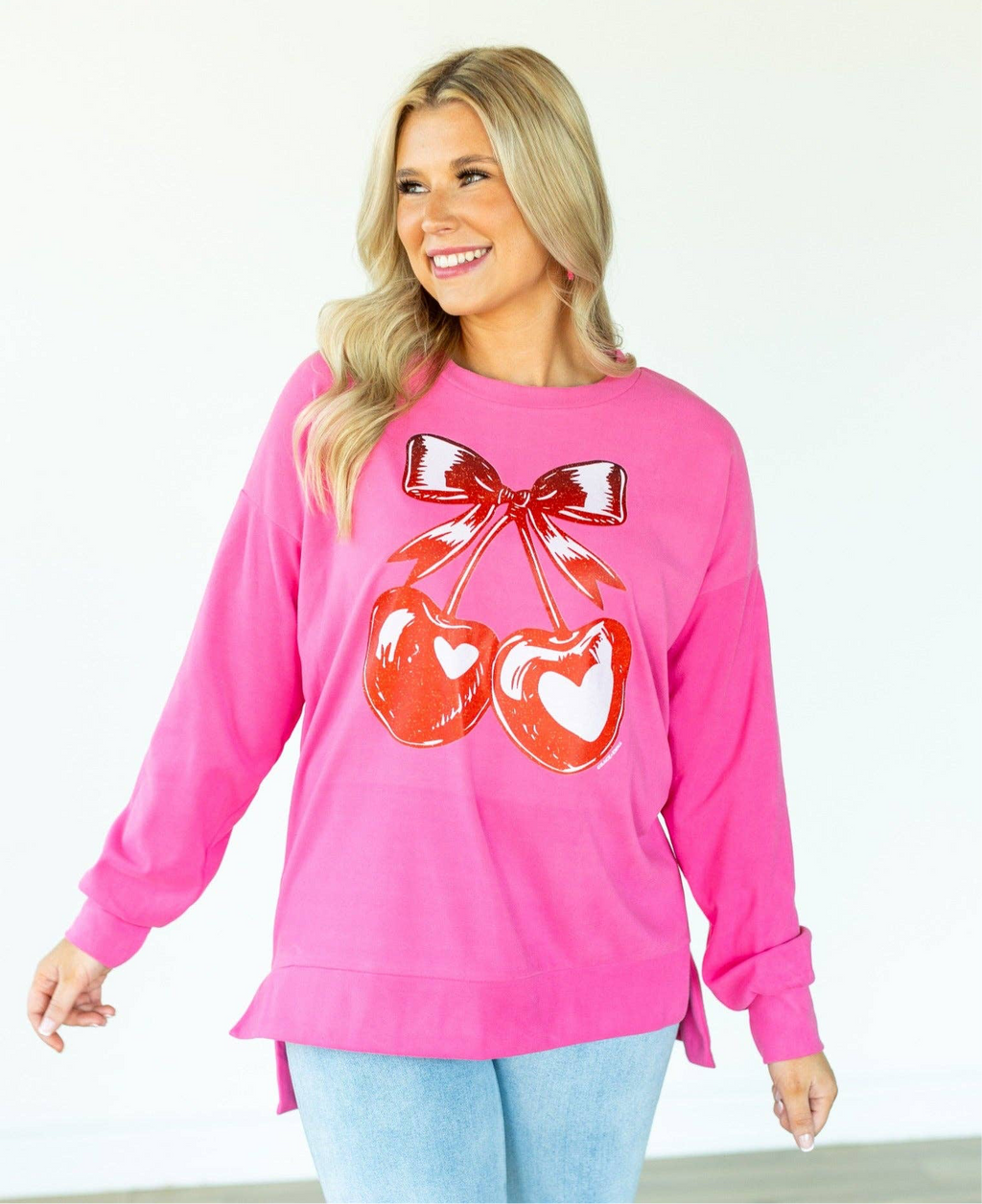 Cherry Heart Sweatshirt