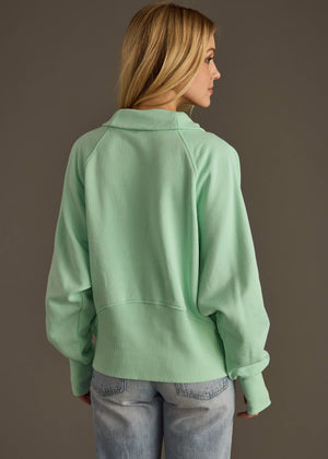 Mint Quarter Zip Sweatshirt