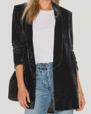 Black Velvet Blazer