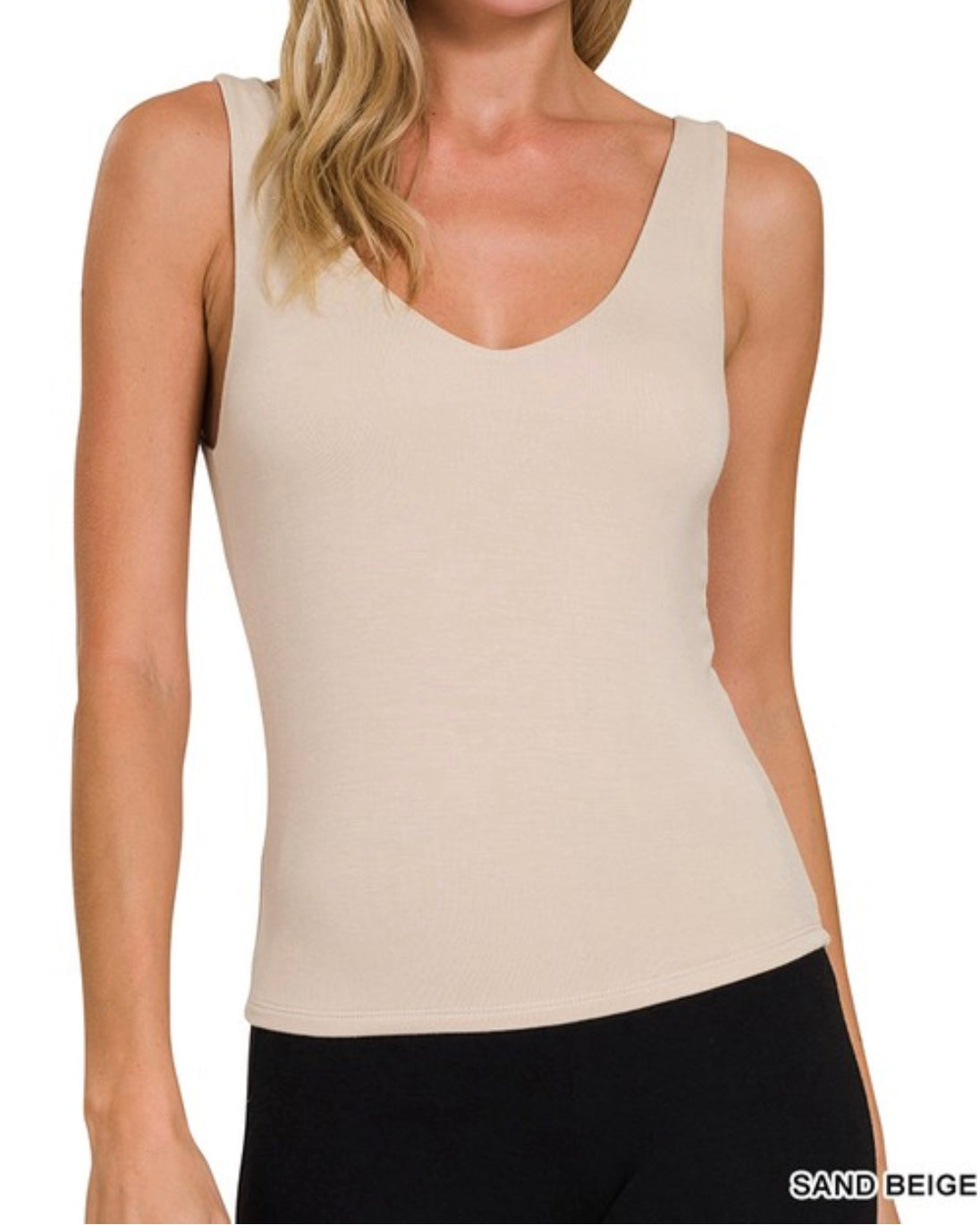 Double Layer V-Neck Tank