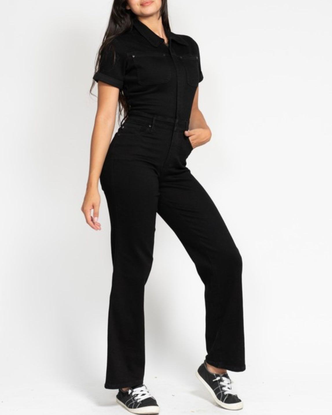 Judy Blue Black Denim Jumpsuit