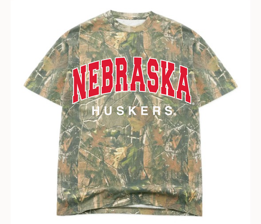 Nebraska Huskers Camo Tee