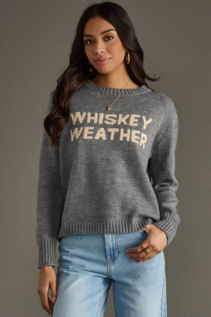 Gray Whiskey Weather Sweater