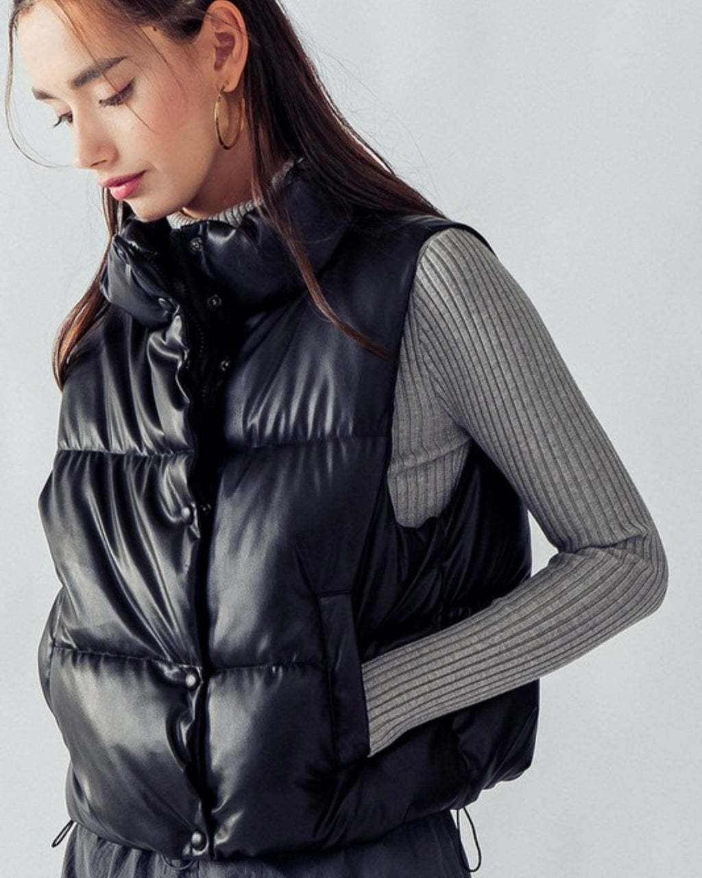 Black Puffer Vest