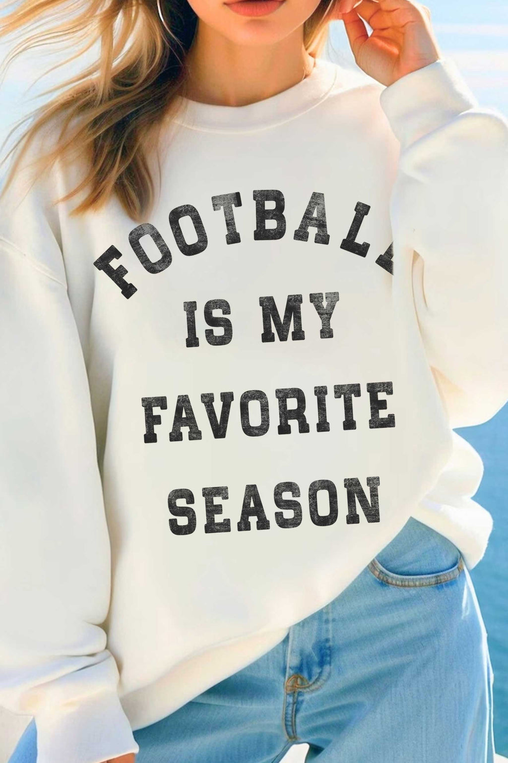 FOOTBALL IS MY FAVORITE SWEATSHIRT