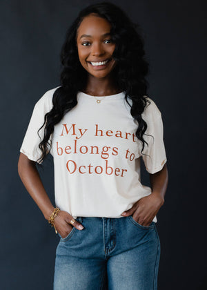 My Heart Belongs To Oct. Tee