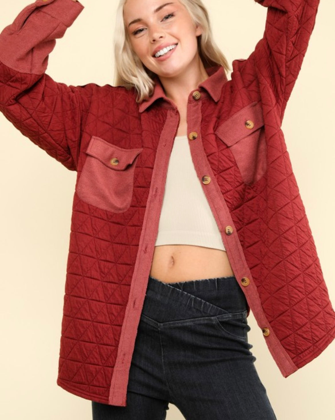 Quilted Oversized Shacket