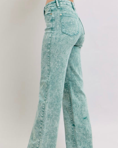 Judy Blue HW Dyed Raw Hem Dad Jean