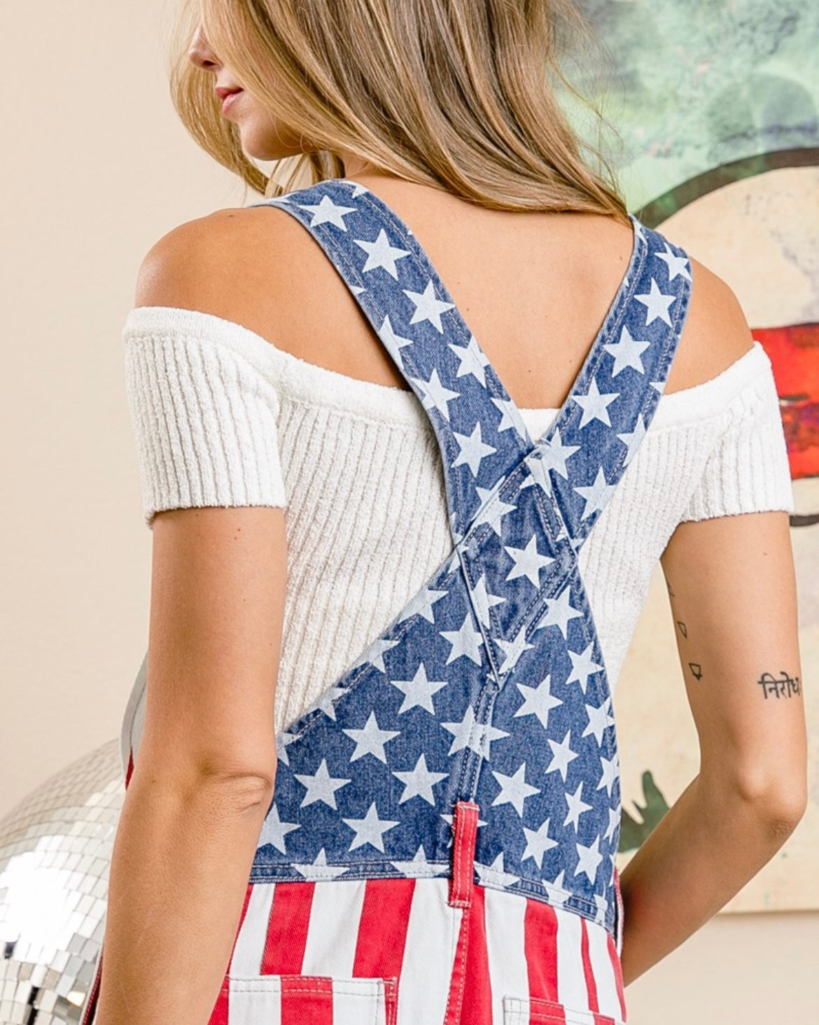 American Flag Shortalls