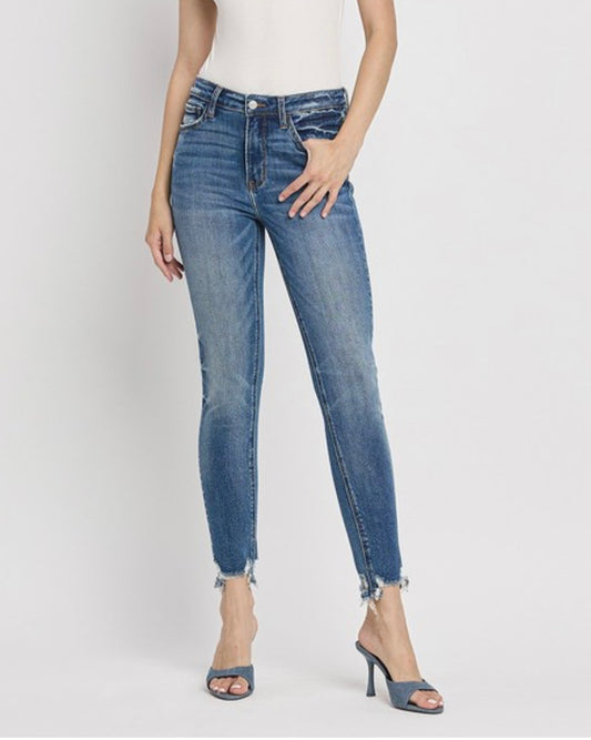 High Rise Ankle Skinny