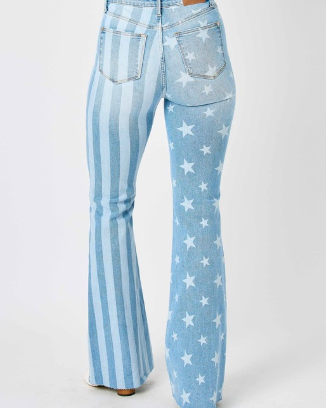 Stars and Stripes Bleach Discharge Flares