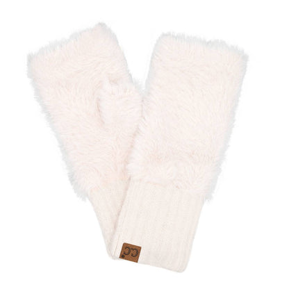 Faux Fur Fingerless C.C Glove