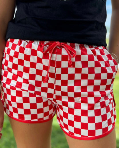 Pep Rally Shorts-Red