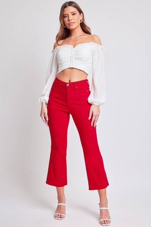 Hyperstretch Cropped Kick Flare Pants