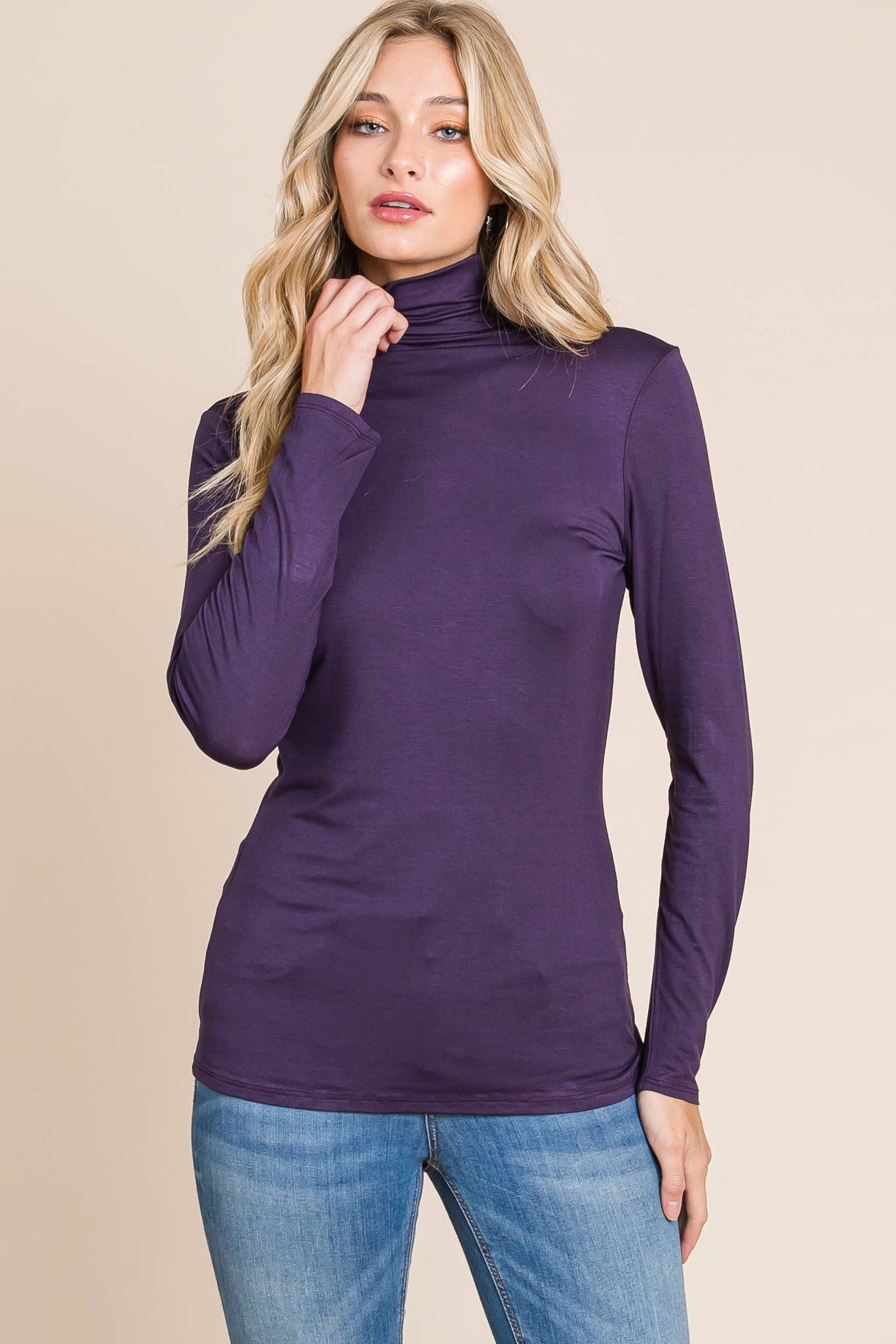 ESSENTIAL COWL NECK TOP