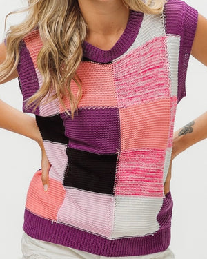 Color Block Lightweight Sweater