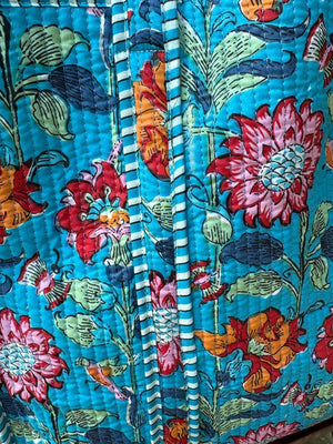 Bold Floral Quilted Bag